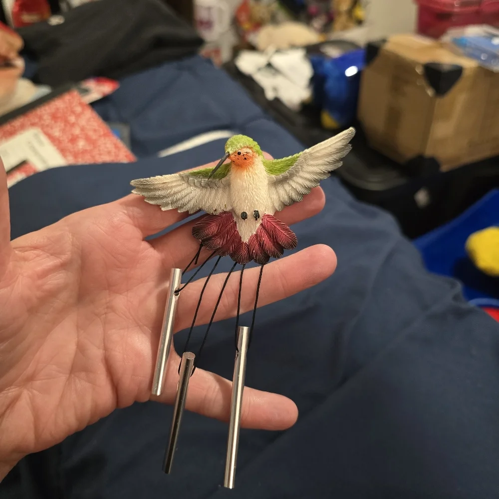 Colorful Hummingbird Wind Chime Magnet